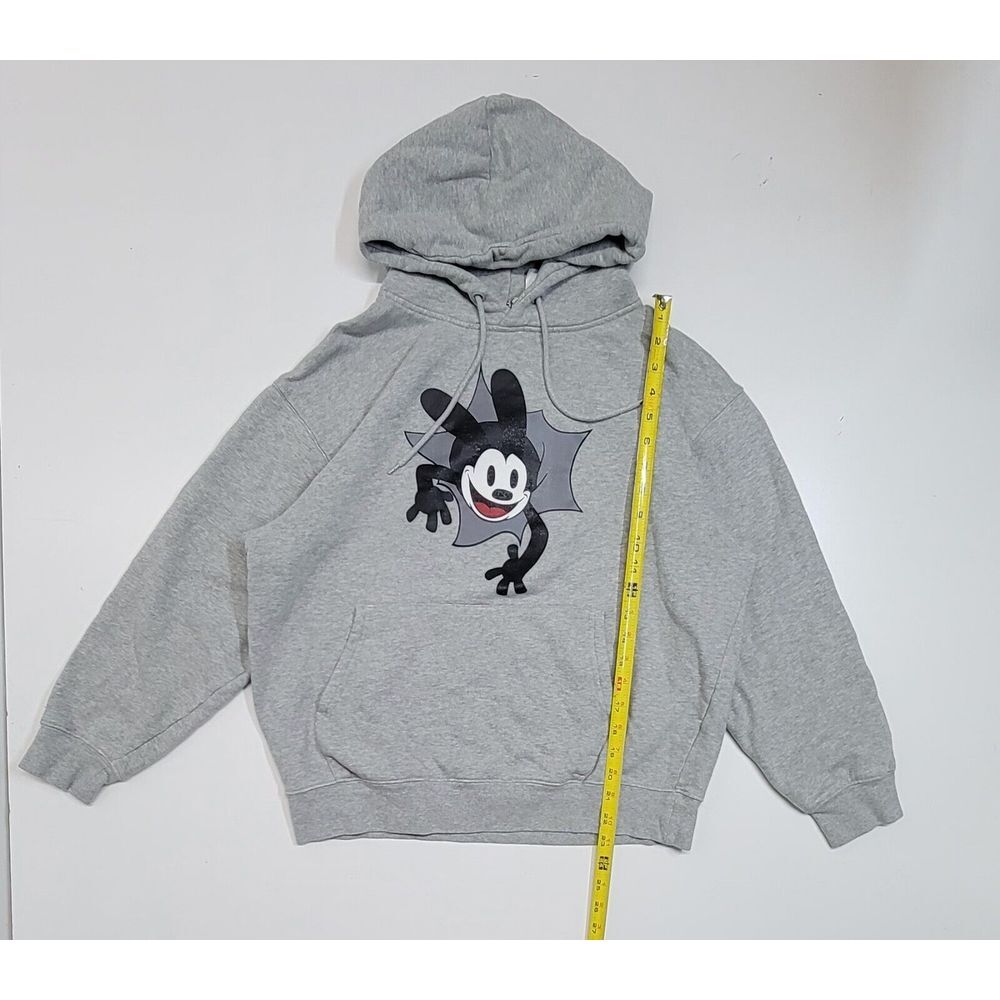 Disney Hoodie Adult Medium Gray 100‎ Anniversary Oswald The Lucky Rabbit Parks